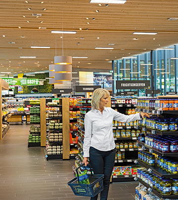 EDEKA supermarket lighting