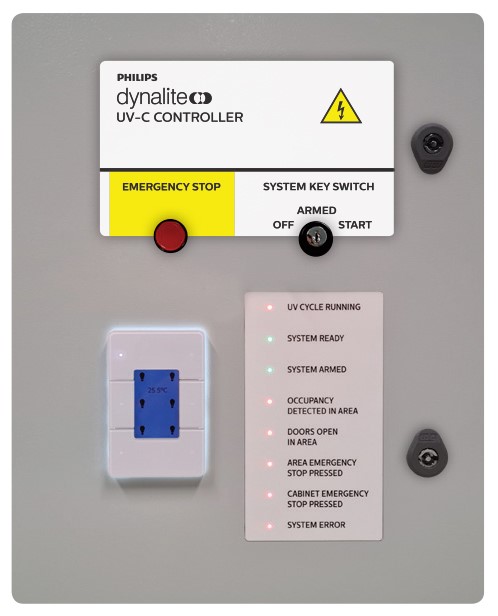 Sistem kontrol UV-C Philips Dynalite untuk desinfeksi permukaan