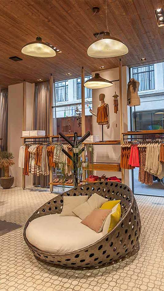 Nicely lit retail store with Philips PerfectAccent