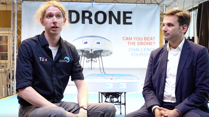 Philips Lighting and Blue Jay Visible light communication drone demo