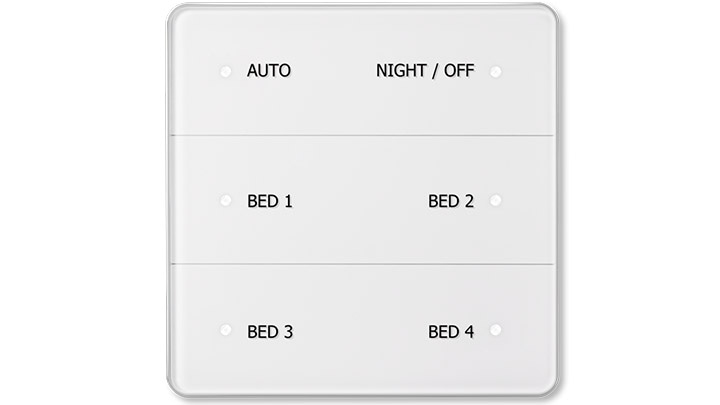 Philips Lighting’s HealWell room lighting control panel gives care teams control of patient room lighting