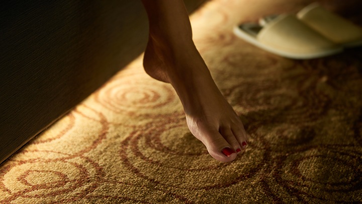 Hotel lighting: Philips Lighting’s RoomFlex provides an anti-stumble nightlight to keep guests safe