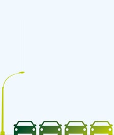 Illustration of land-side airport parking lot
