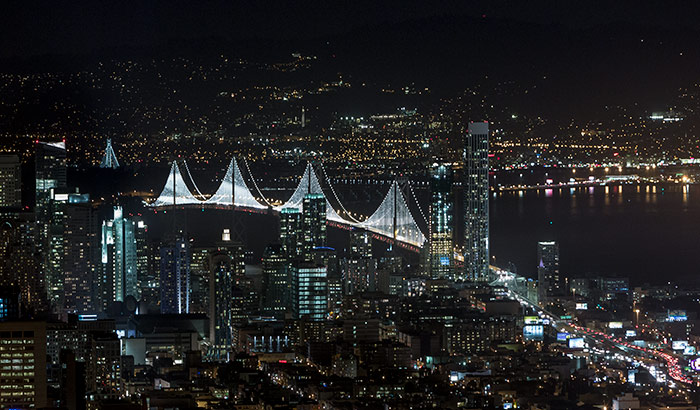 Lampu Teluk San Francisco-Jembatan Teluk Oakland