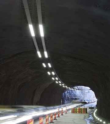Renovating the Tomteboda tunnel with a networked lighting control system