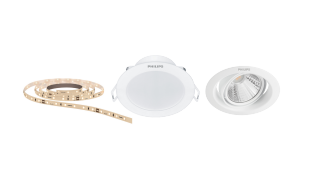 Downlight, light strip, spotlights”