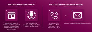 Steps to claim your guarantee